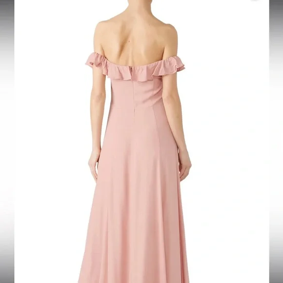 Reformation Off the Shoulder Pink Dress - Picture 3 of 6